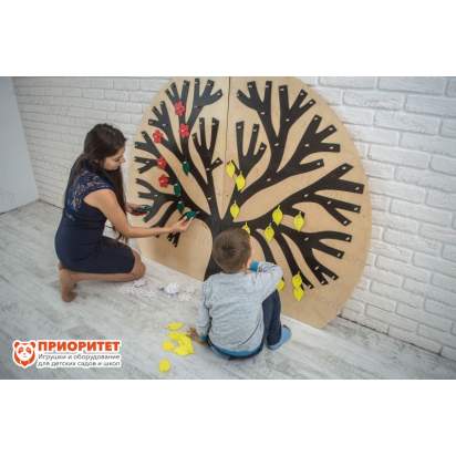 Развивающая панель для детей Времена года с листьями и цветами