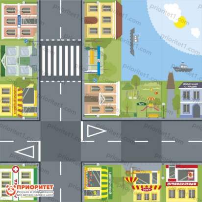 Поле для многофункционального стола Город 75х75