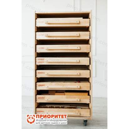 Мини-набор психолога «Приоритет» XXL 8 модулей на колесиках