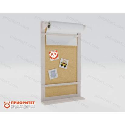 Мольберт с пробковым покрытием Рисуй-прикрепляй р_1