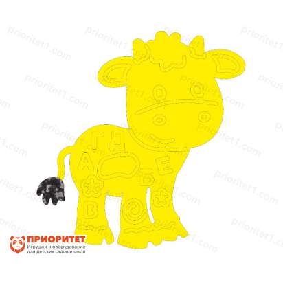 Тактильно-развивающая панель «Милый телёнок»