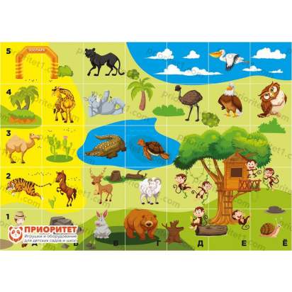 Поле для многофункционального стола Зоопарк 105х75