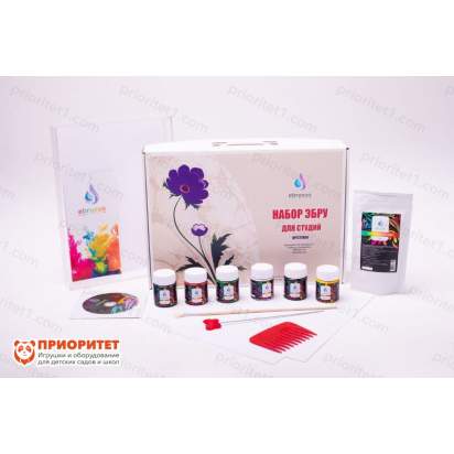 Набор для рисования на воде ЭБРУ 6 цветов оргстекло А4