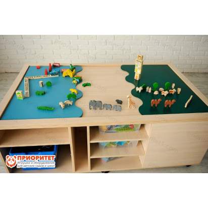 Игровой ландшафтный стол конструктор вид сверху