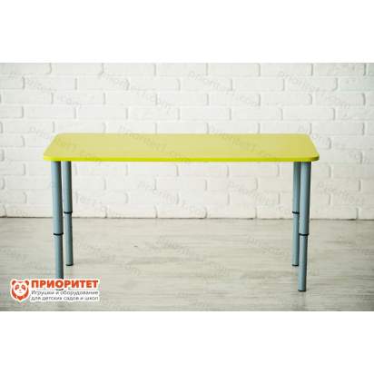 Детский стол на регулируемых ножках зеленого цвета