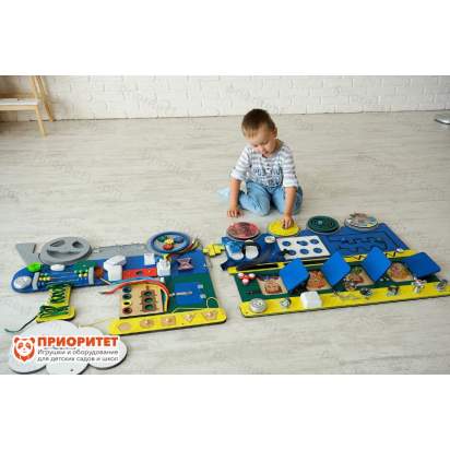 Бизиборд Озорной паровозик вид сверху