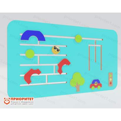 Дидактическая панель «Собери машину» разобранная