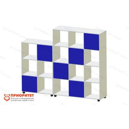 Стеллаж для игрушек и книг «Цветные кубики»