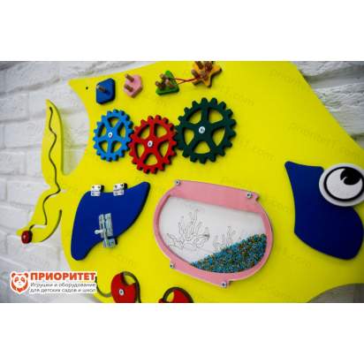 Бизиборд «Желтая рыбка» для детей