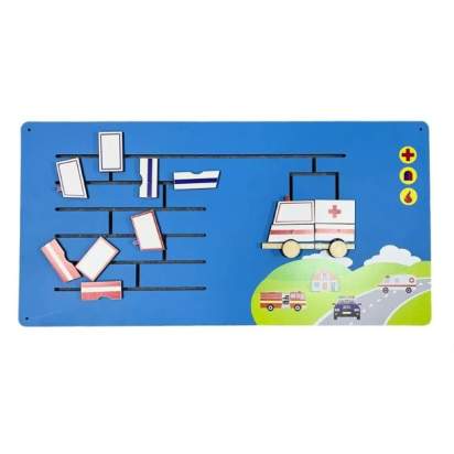 Дидактическая панель «Собери автомобили экстренных служб»_11