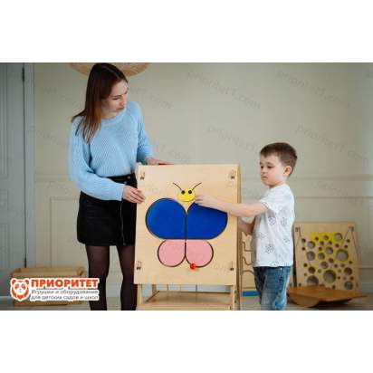 Тактильно-развивающая панель-лабиринт «Летний мотылек»_02