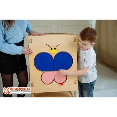 Тактильно-развивающая панель-лабиринт «Летний мотылек»_04