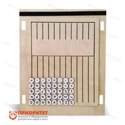 Тактильно-развивающая панель «Буквы и цифры» 2