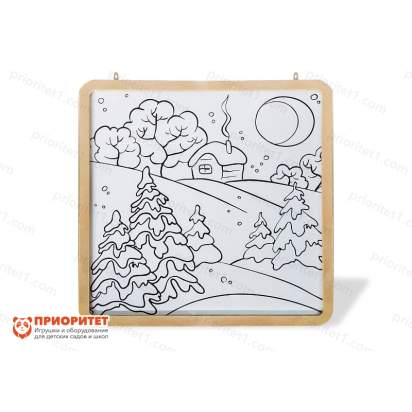 Настенный модуль «Многоразовая раскраска» (75x75)-30