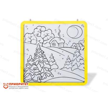 nastennyj-modul-mnogorazovaya-raskraska-75x75-zheltyj