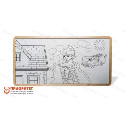 Настенный модуль «Многоразовая раскраска» (150x75)
