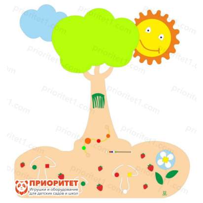 Декоративно-развивающая панель «На лесной опушке» №2