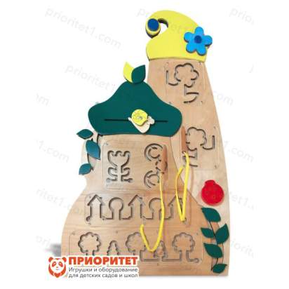 Набор тактильно-развивающих панелей «Полянка умений» вид вблизи