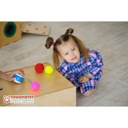 Тактильный короб Угадайка с разными текстурами