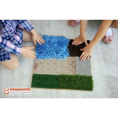 Тактильная панель различные текстуры для детей