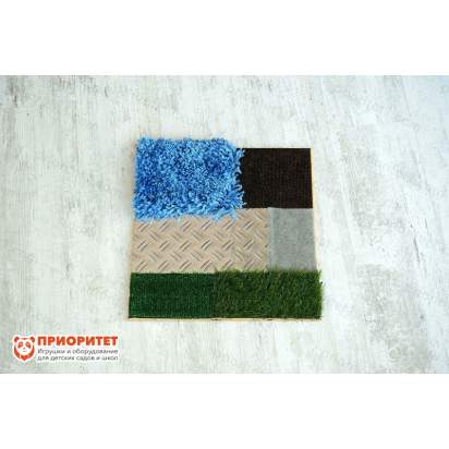 Тактильная панель различные текстуры вид сверху