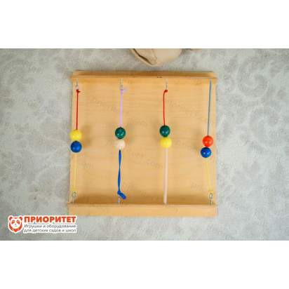 Тактильно-развивающая панель с текстурами «Цветные шарики»_6