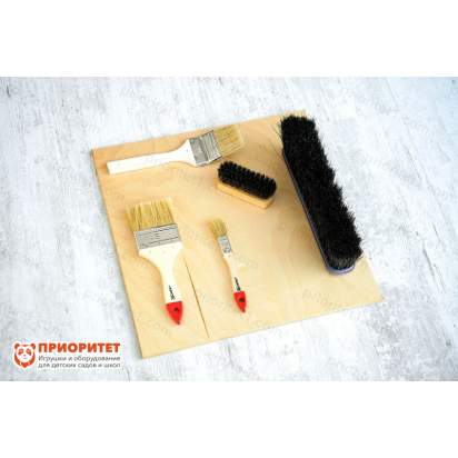 Тактильно-развивающая панель Кисти