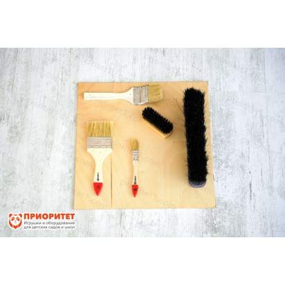 Тактильно-развивающая панель Кисти для детей