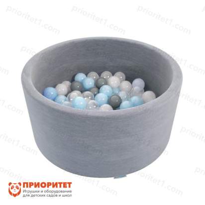 Мягкий сухой бассейн «Easy» серый