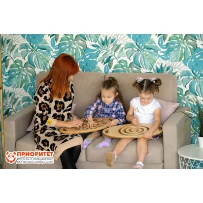 Панель-лабиринт Воронка из дерева