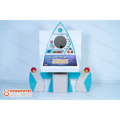 Мультимедийный интерактивный комплекс «Ракета» вид спереди