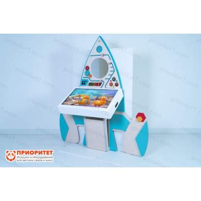 Мультимедийный интерактивный комплекс «Ракета» вид сбоку