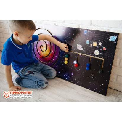 Панель лабиринт Космос с двигающимися фишками