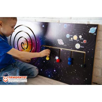 Панель лабиринт Космос имитирующая солнечную систему