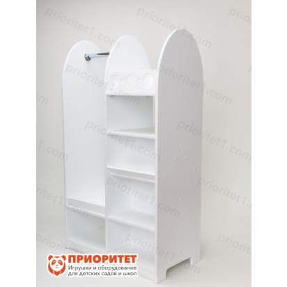 Гардеробная для девочек вид сбоку