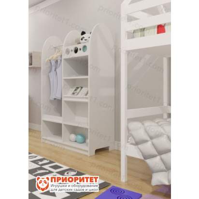 Открытая гардеробная для девочек