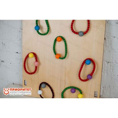 Тактильно-развивающая панель «Меткий кольцеброс»_10