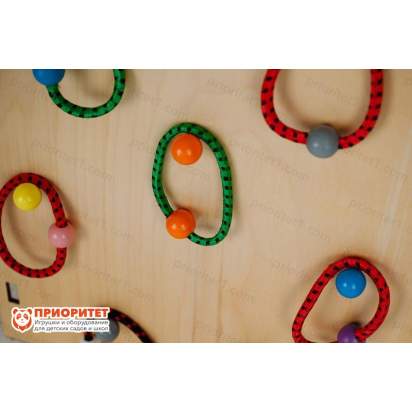 Тактильно-развивающая панель «Меткий кольцеброс»_11