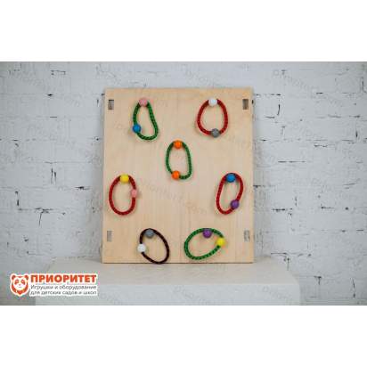 Тактильно-развивающая панель «Меткий кольцеброс»_7