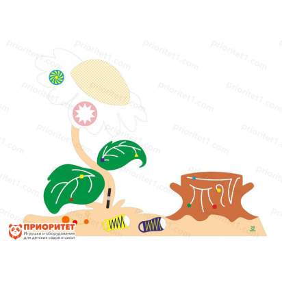 Декоративно-развивающая панель «На радужном лугу №1»