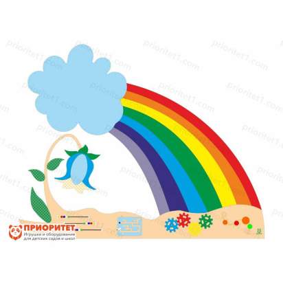 Декоративно-развивающая панель «На радужном лугу №2»