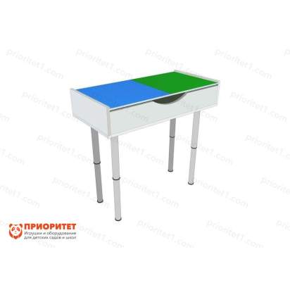 Лего-стол для конструирования «Юный инженер»_1 белый