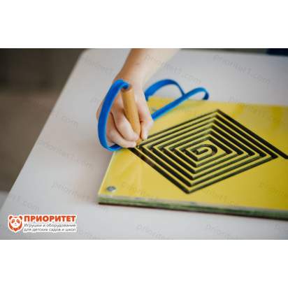Тренажер для развития письма Ромбы с магнитами