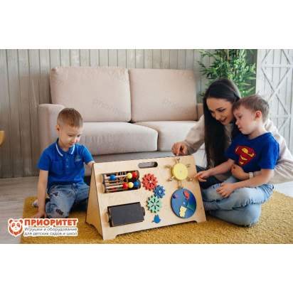 Двухсторонняя тактильная панель Новые умения для детей