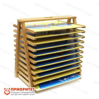 Комплект Монтессори «Изучаем географию с картами-пазлами»