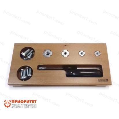 Игровой набор Монтессори «Упражнения с отвёрткой плюс и минус»