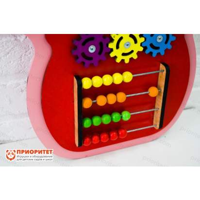 Бизиборд «Ромашка» в красном горшке