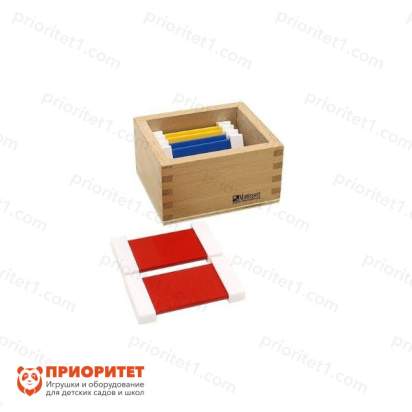 Игровой набор Монтессори «Цветные таблички. Ящик №1»