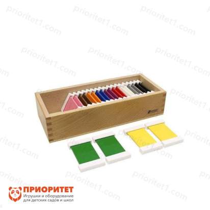 Игровой набор Монтессори «Цветные таблички. Ящик №2»