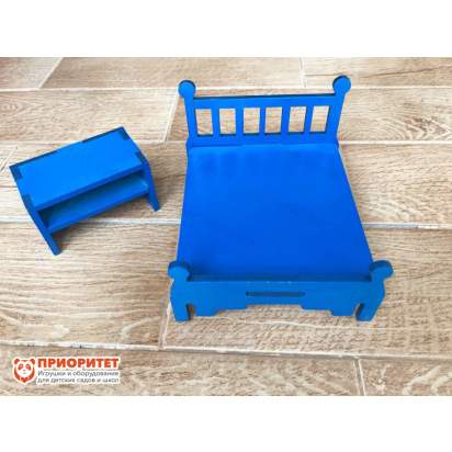 Мебель для кукольного домика маленькая страна кровать